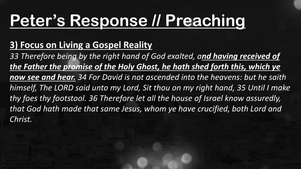 peter s response preaching 2