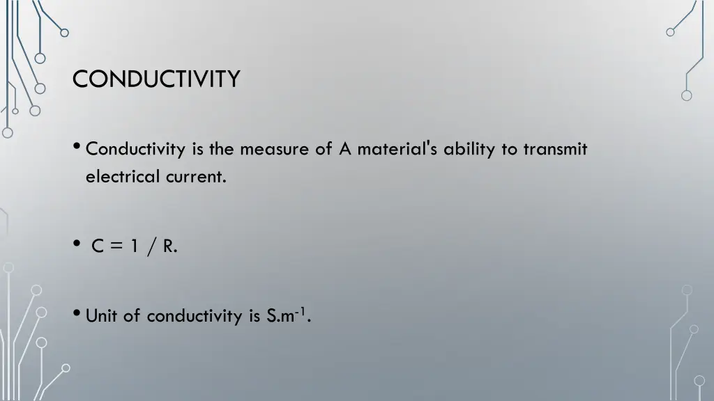 conductivity