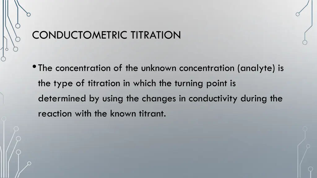 conductometric titration