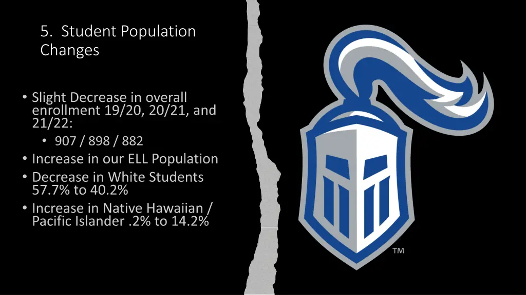 5 student population changes