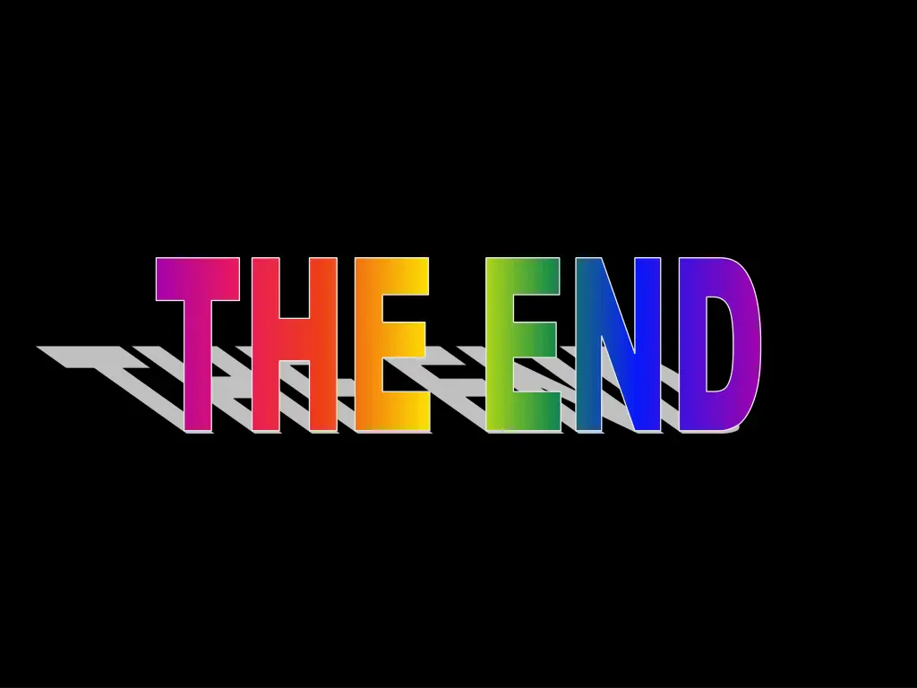 the end the end