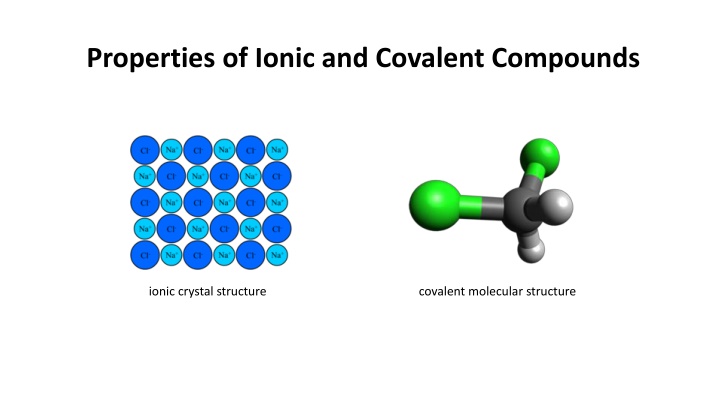 properties of ionic and covalent compounds