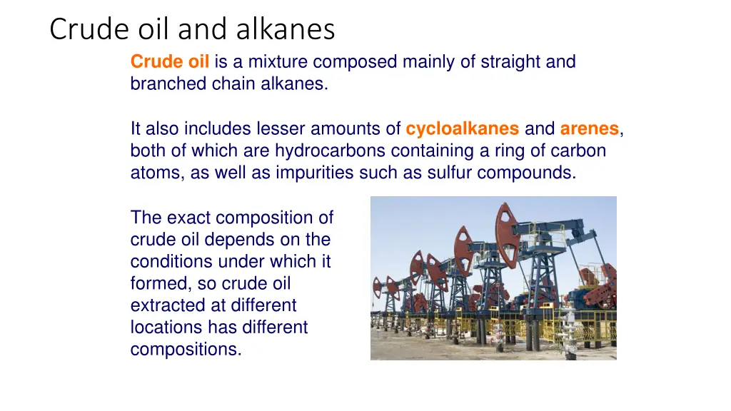 crude oil and alkanes crude oil is a mixture