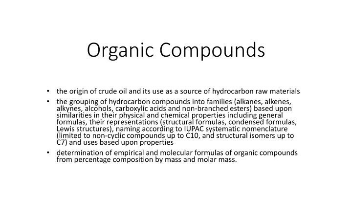 organic compounds