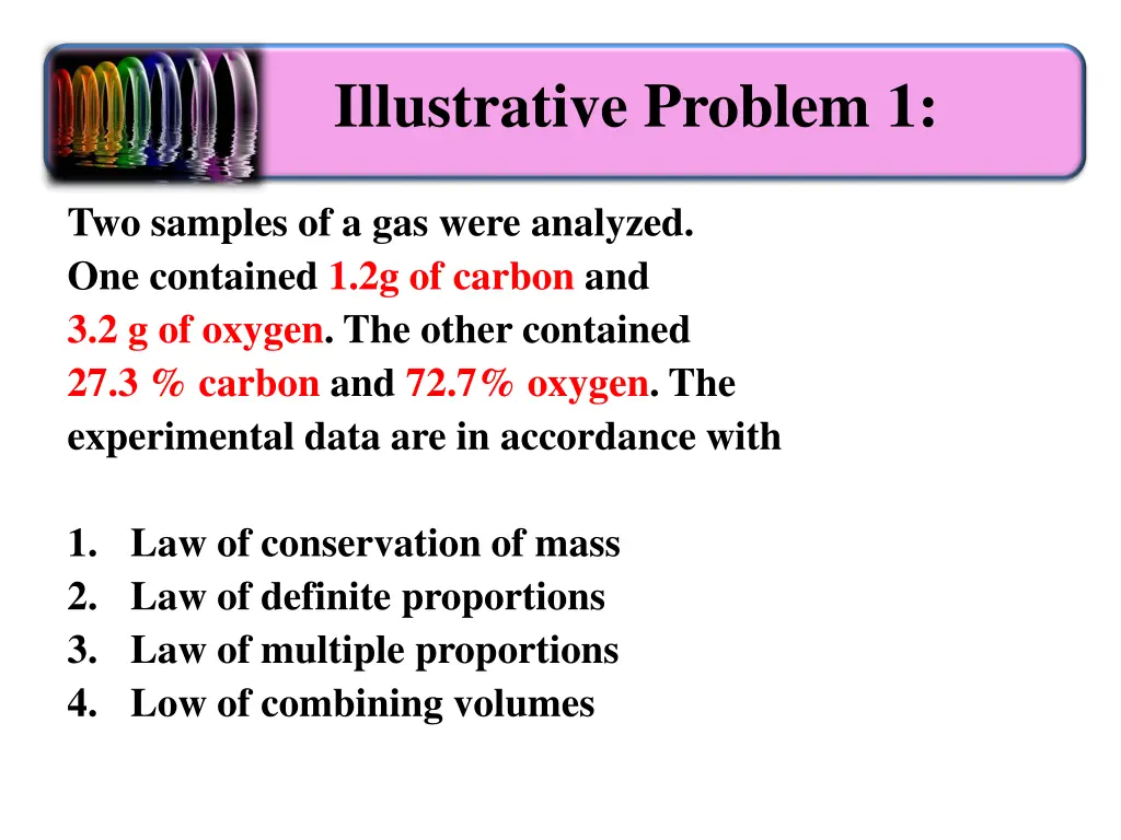 illustrative problem 1