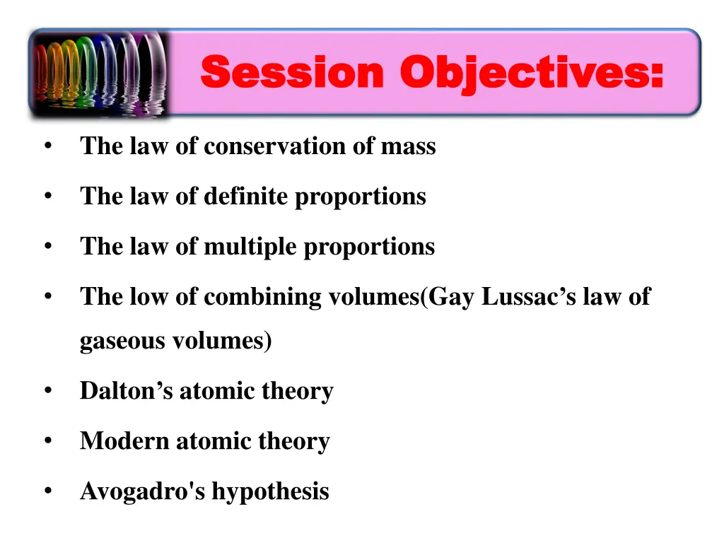 session objectives session objectives