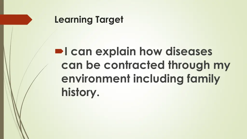 learning target