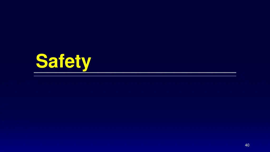 safety