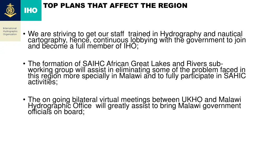 top plans that affect the region