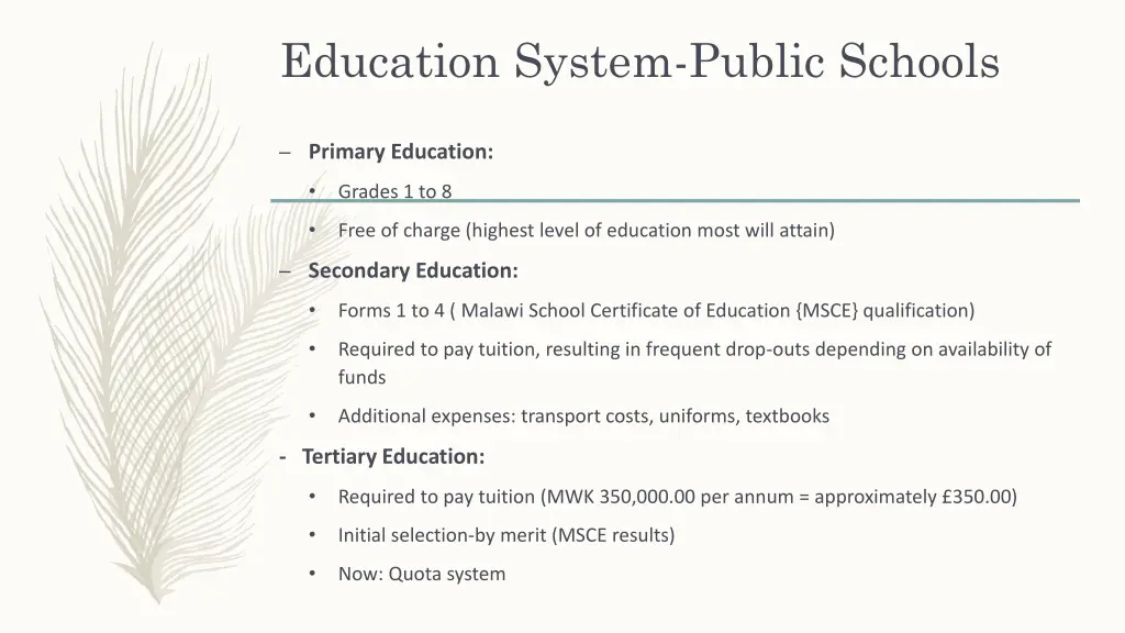 education system public schools