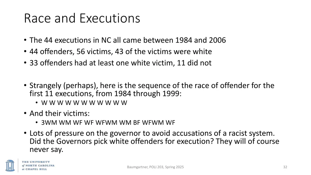 race and executions