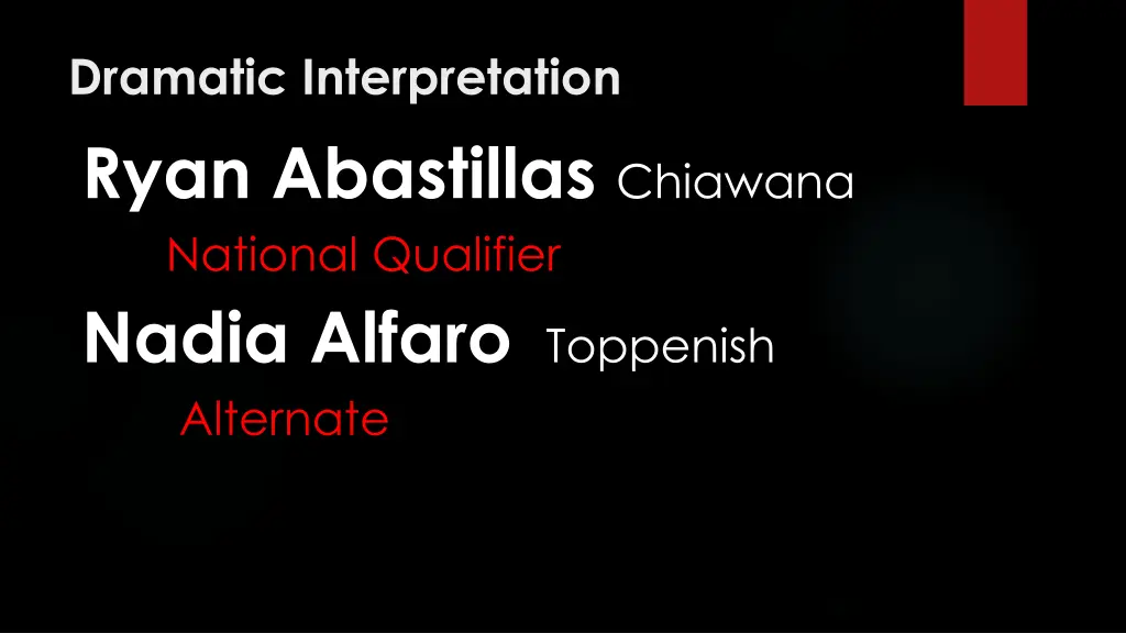 dramatic interpretation ryan abastillas chiawana