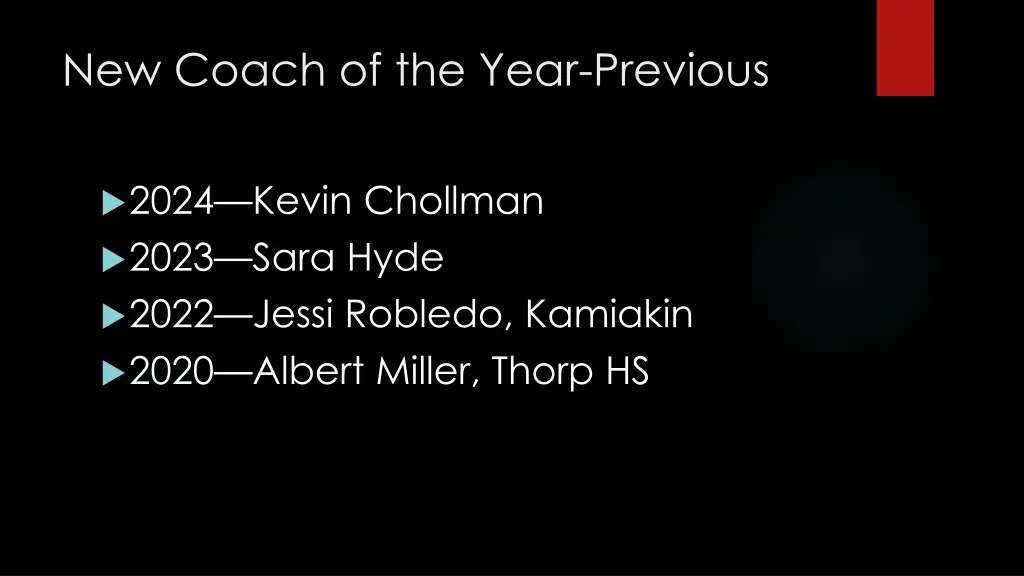 new coach of the year previous