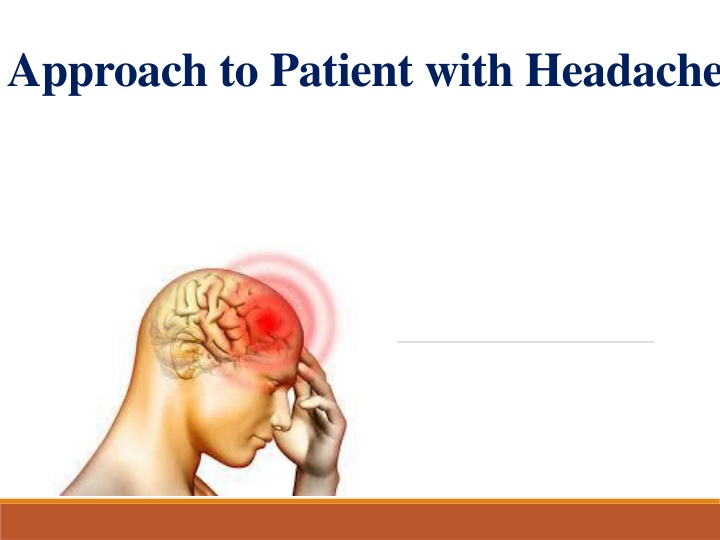 approach to patient with headache