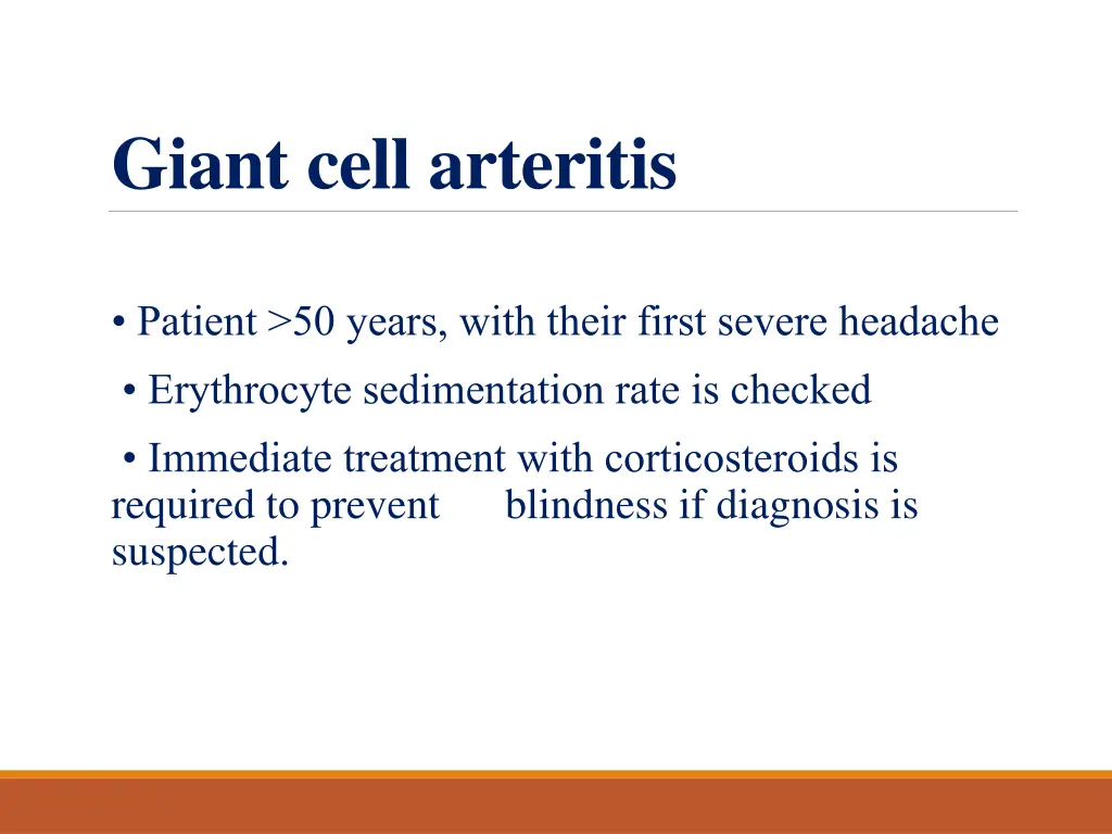 giant cell arteritis