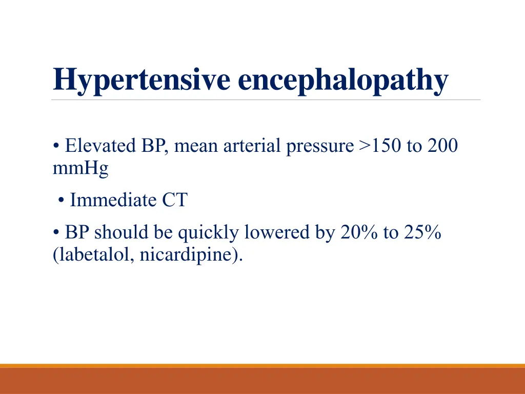 hypertensive encephalopathy
