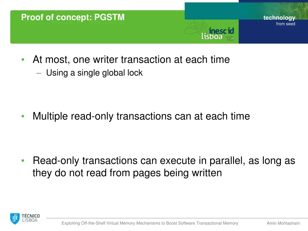 proof of concept pgstm