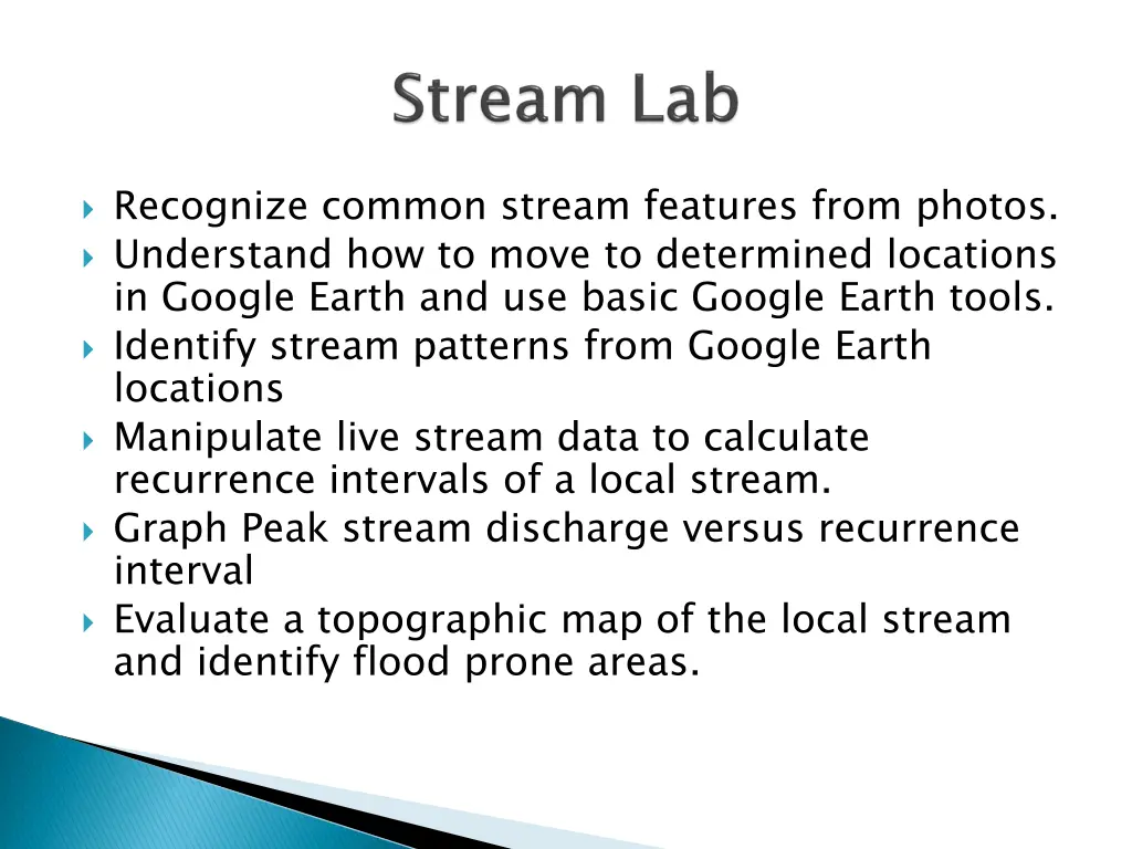 recognize common stream features from photos