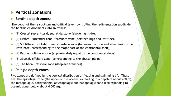 vertical zonations