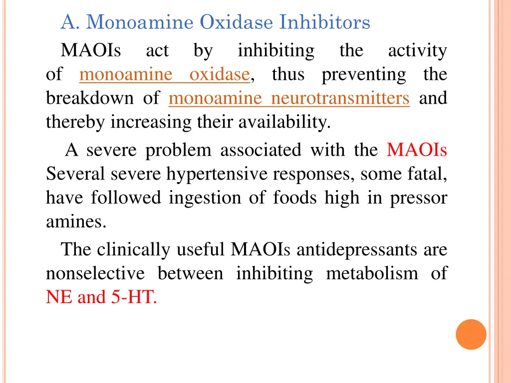 a monoamine oxidase inhibitors maois