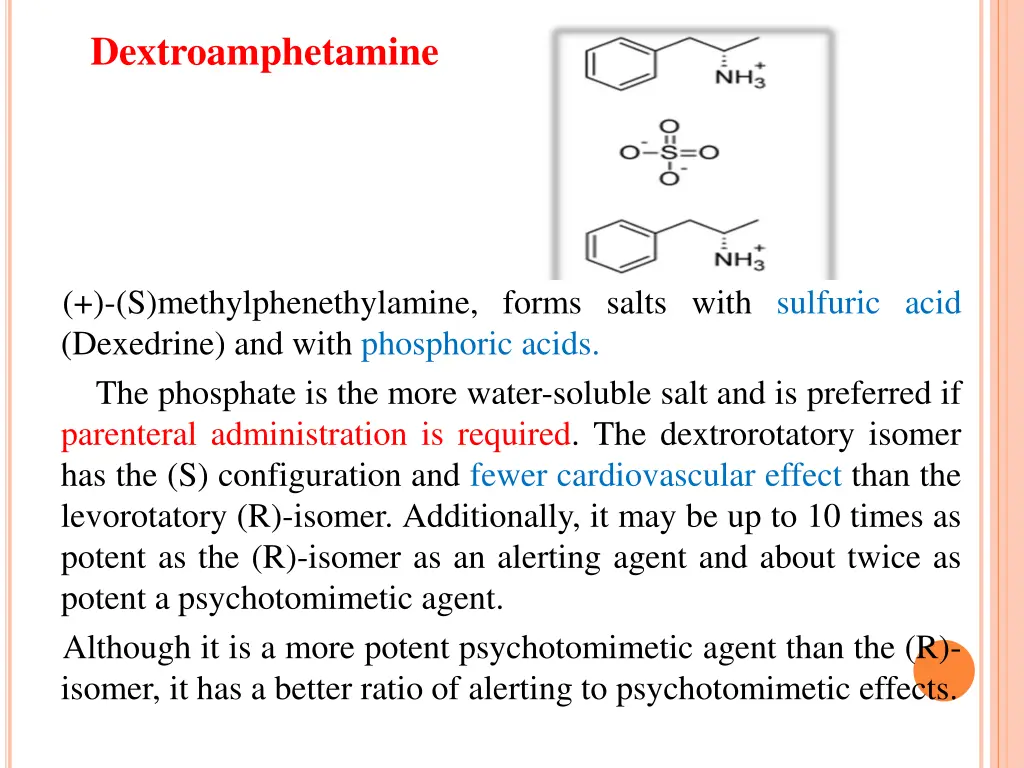 dextroamphetamine