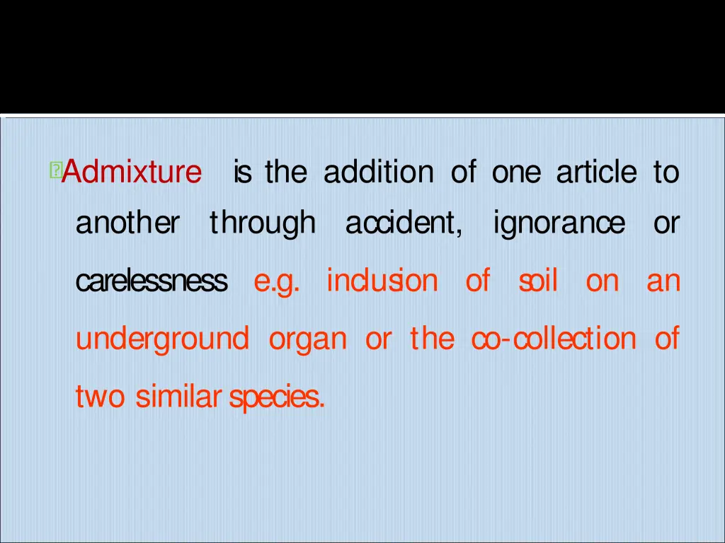admixture another
