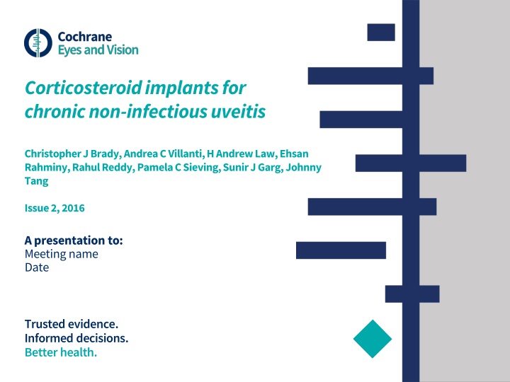 corticosteroid implants for chronic