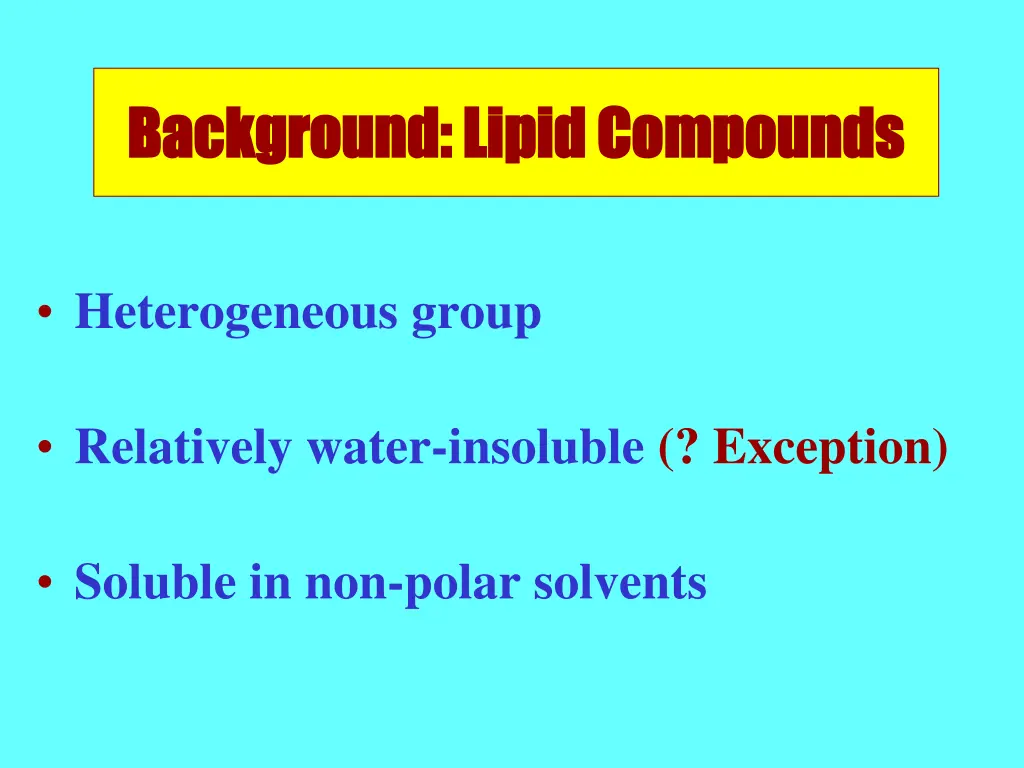background lipid compounds background lipid