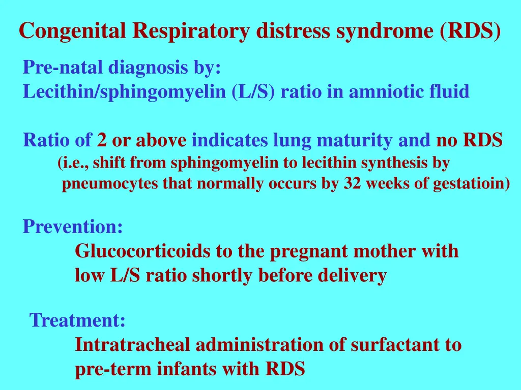 congenital respiratory distress syndrome rds