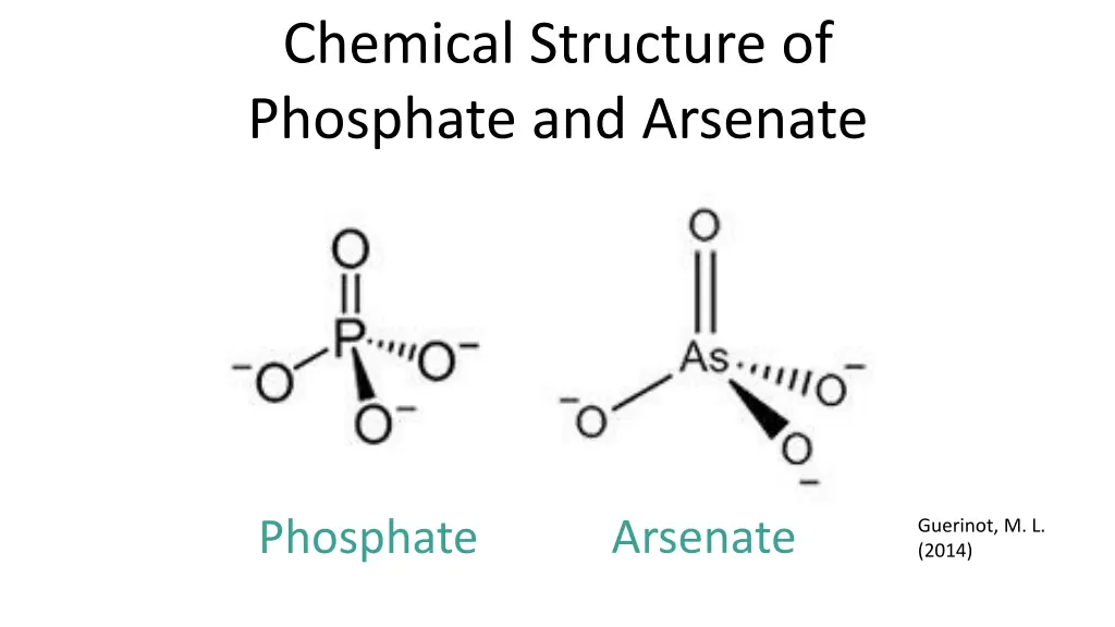 chemical structure of phosphate and arsenate