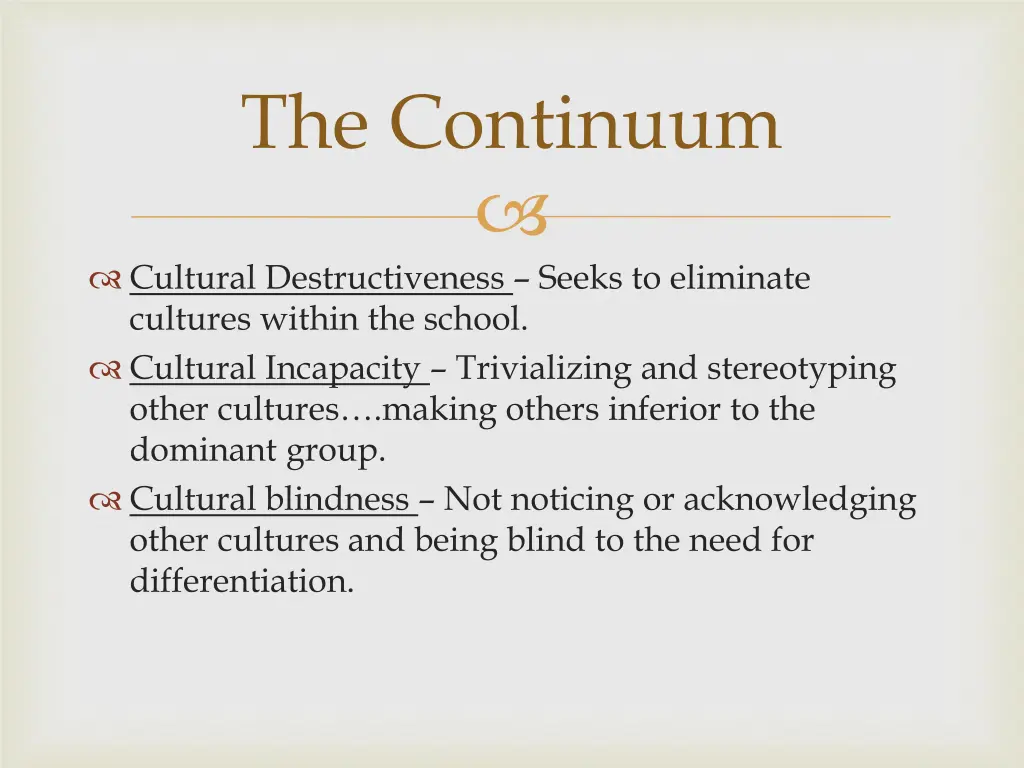 the continuum