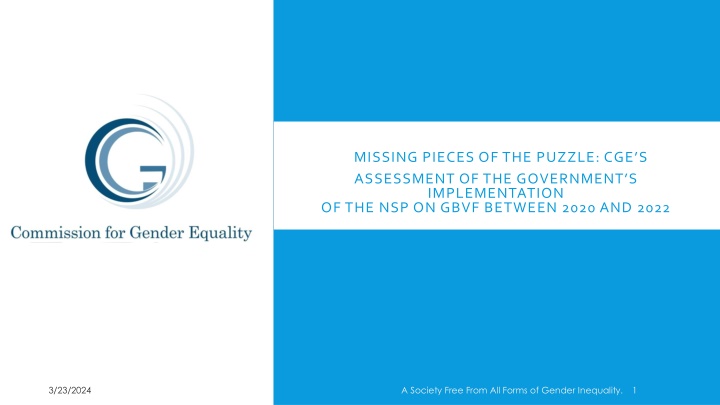 missing pieces of the puzzle cge s assessment