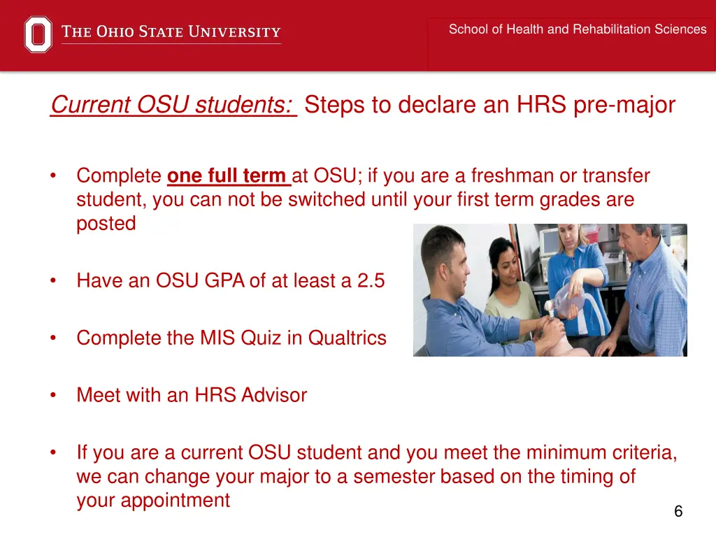 school of health and rehabilitation sciences 1