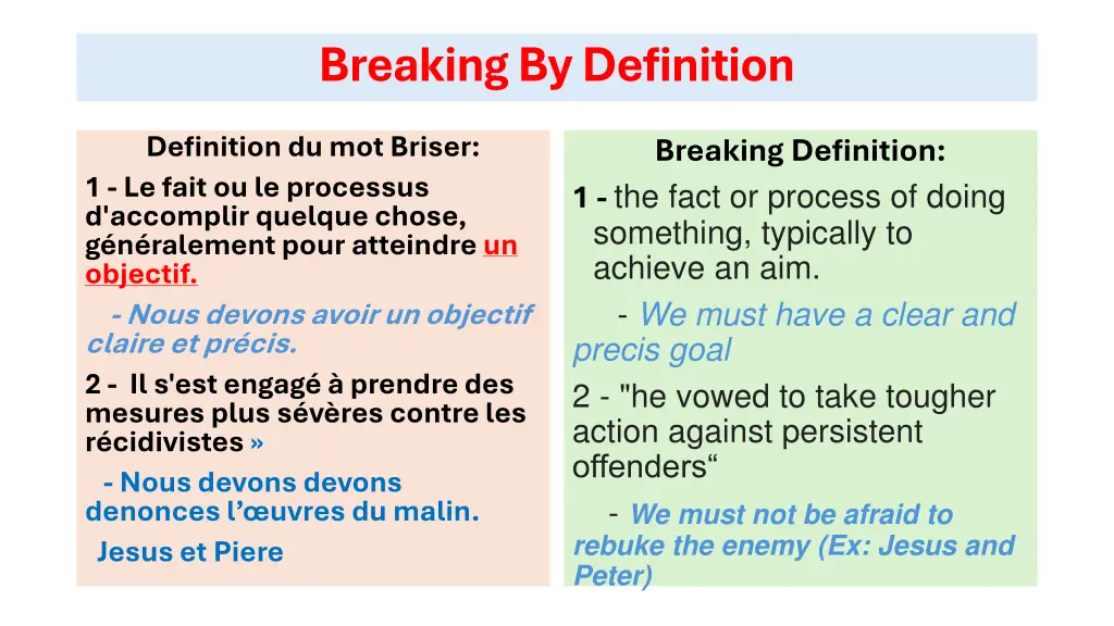 breaking by definition