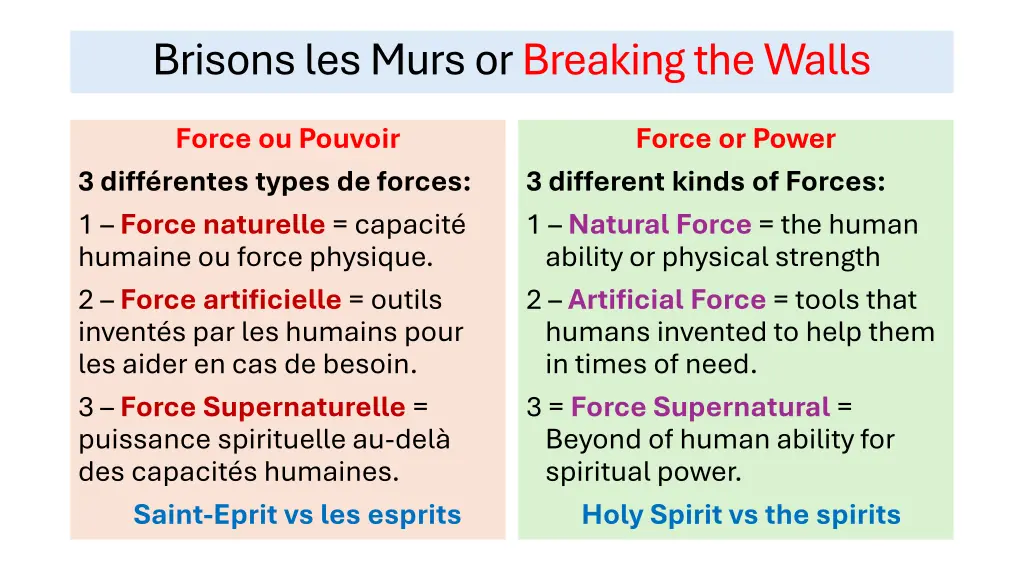brisons les murs or breaking the walls 1