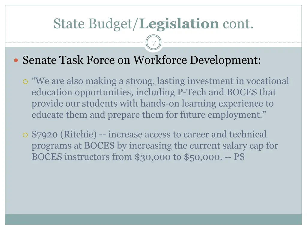 state budget legislation cont 3