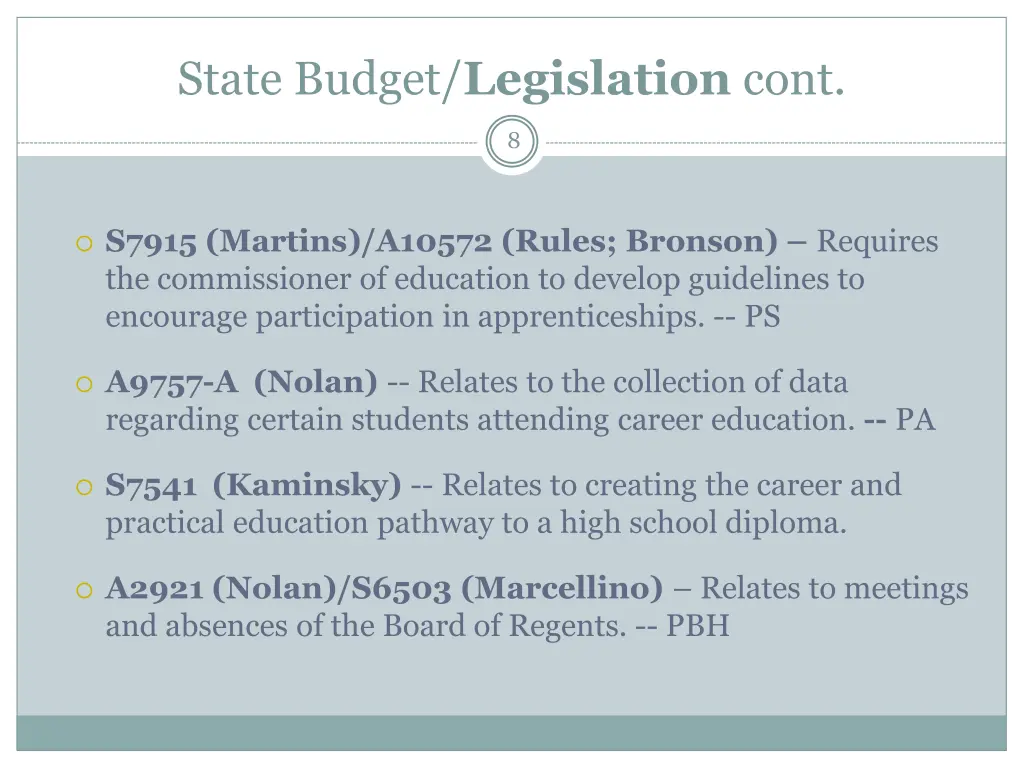 state budget legislation cont 4