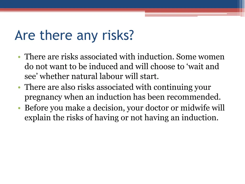 are there any risks