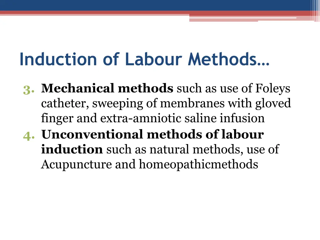 induction of labour methods 1