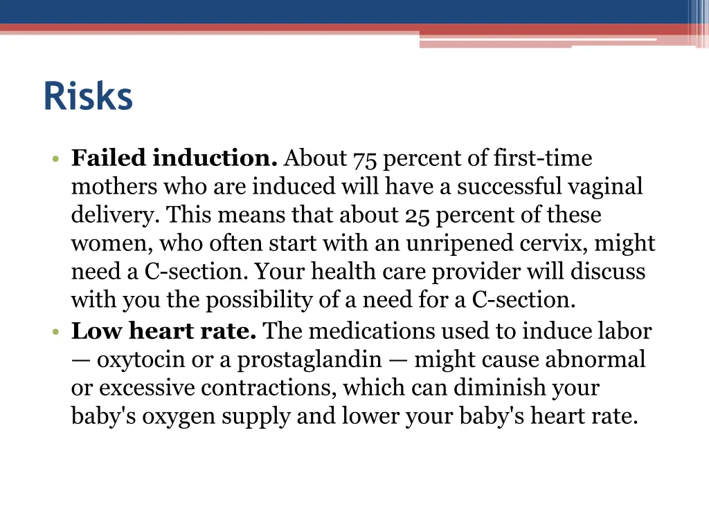 risks