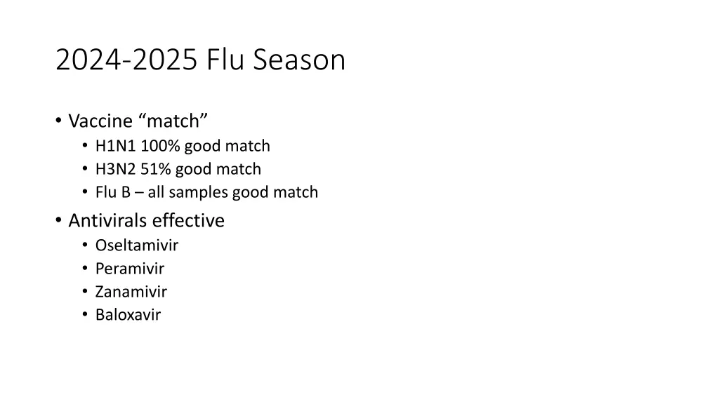 2024 2025 flu season