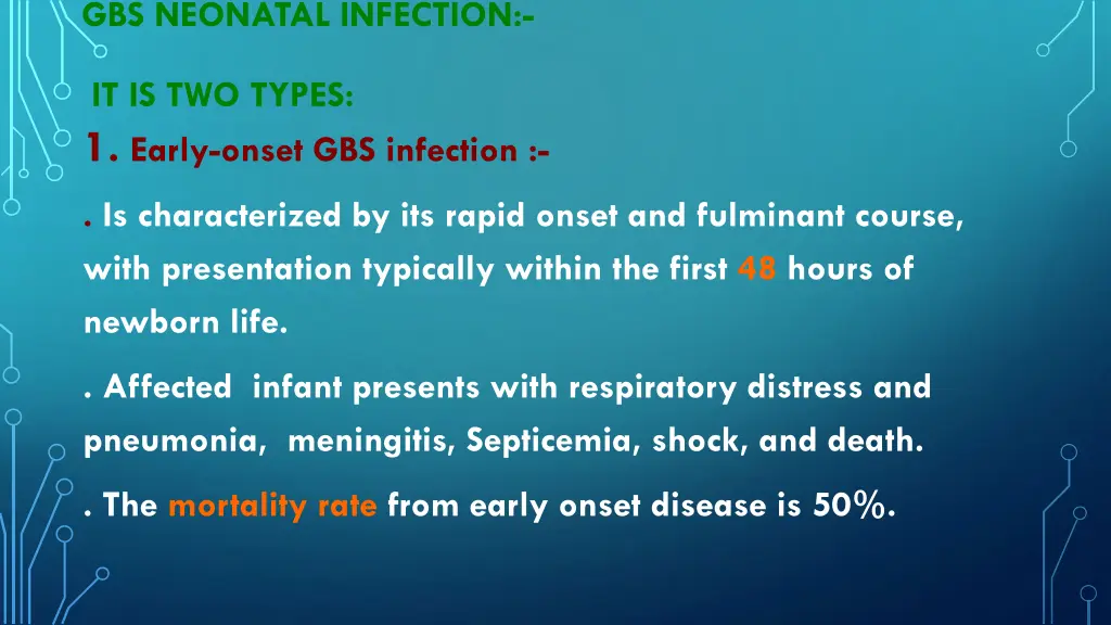 gbs neonatal infection