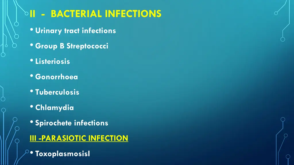 ii bacterial infections urinary tract infections