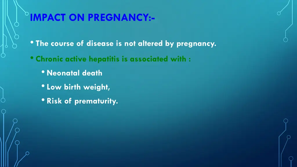 impact on pregnancy