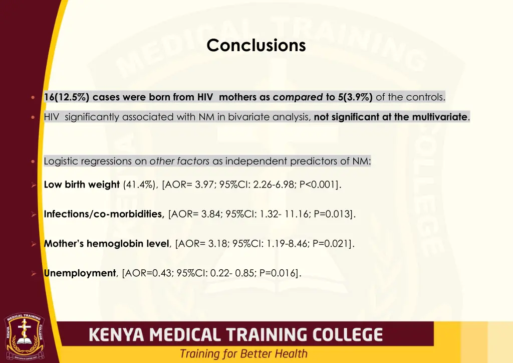 conclusions