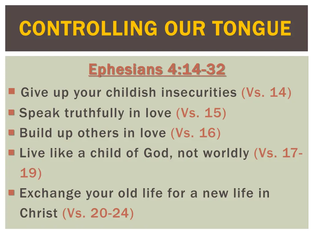 controlling our tongue controlling our tongue 1