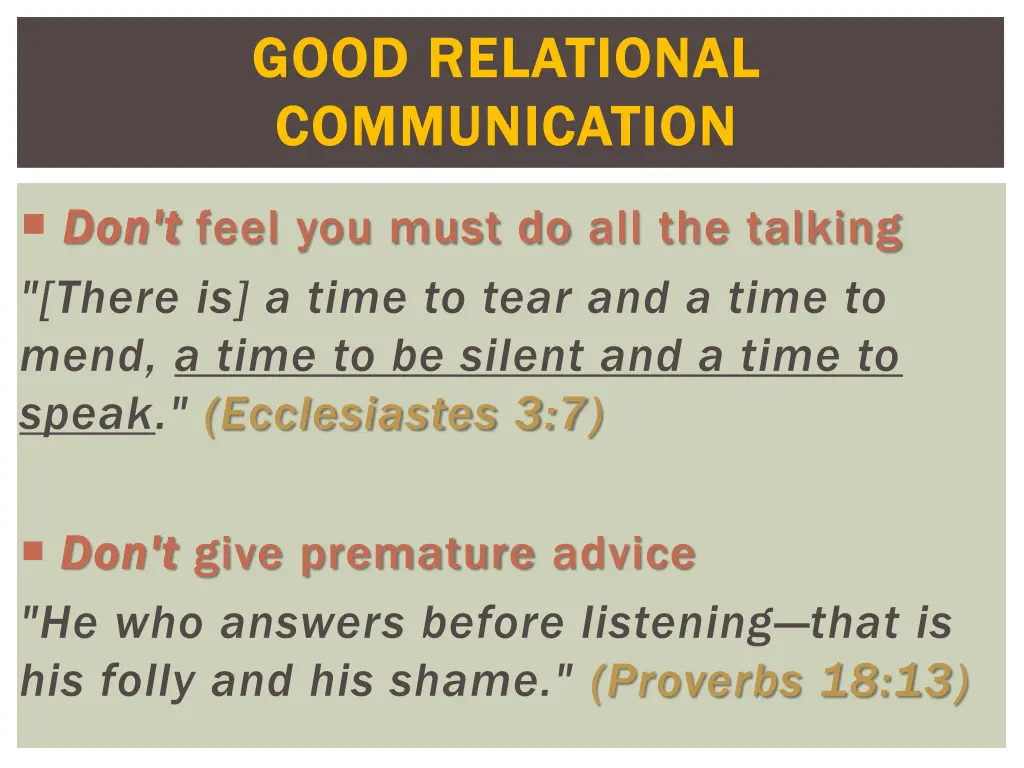 good relational good relational communication