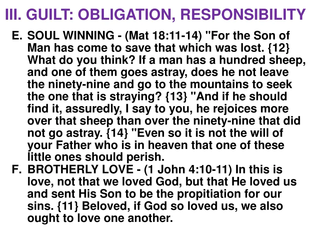 iii guilt obligation responsibility e soul