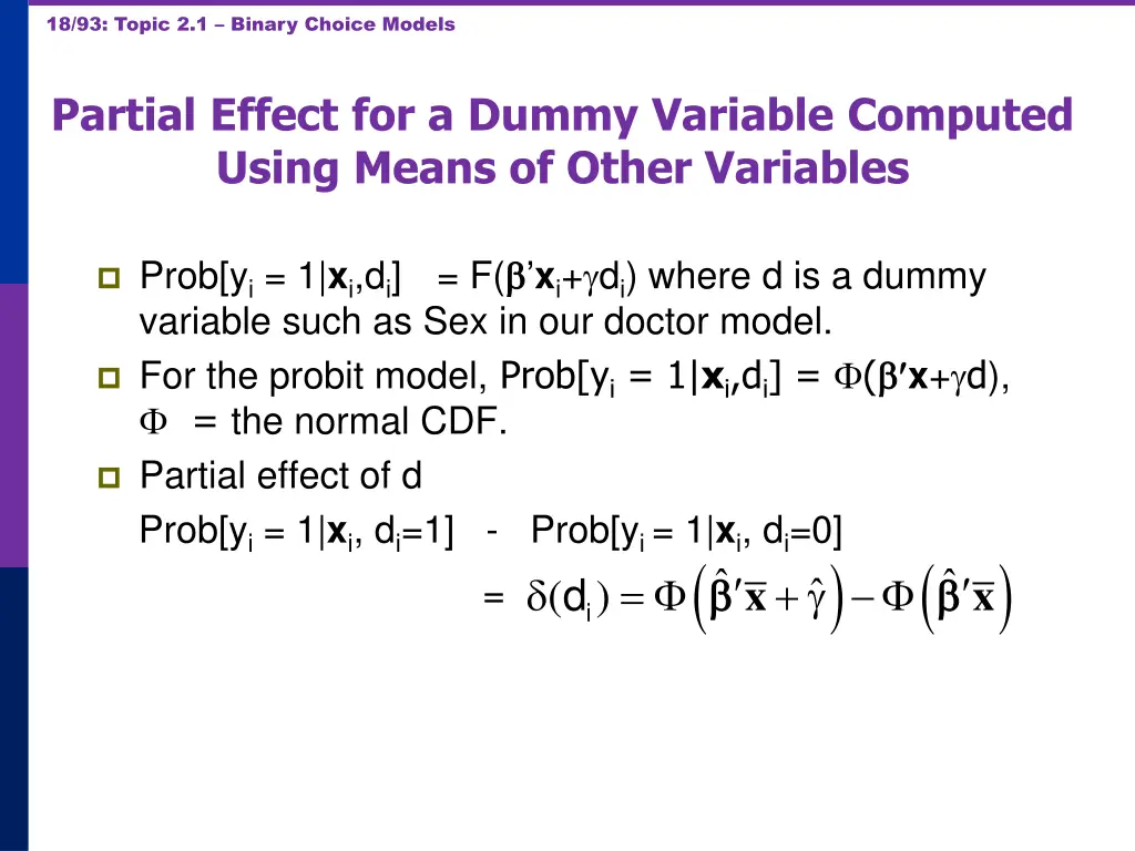 18 93 topic 2 1 binary choice models