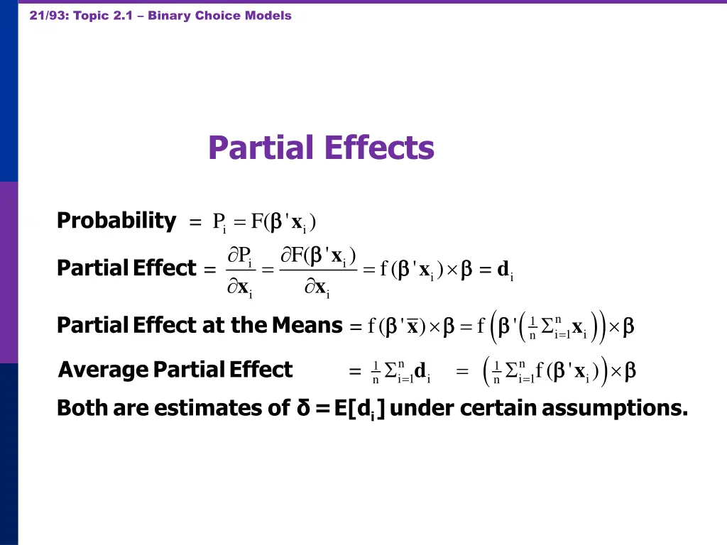 21 93 topic 2 1 binary choice models